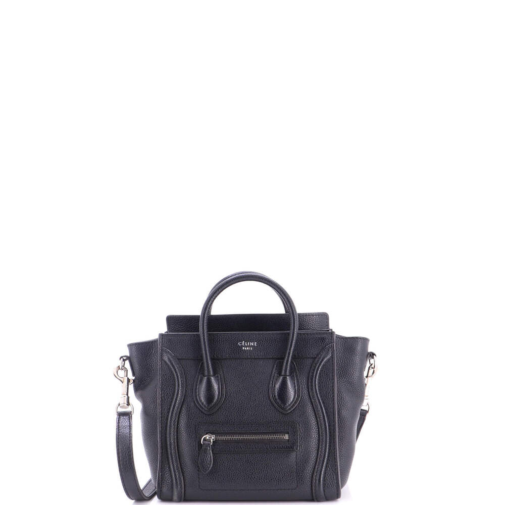 Celine Nano Luggage Bag Grainy Leather